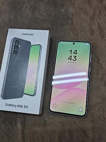 kamerasiz telefon: Samsung Galaxy A56 5G, rəng - Boz, Barmaq izi — 3