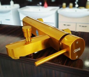 dus seti: GRANA markalı premium qarışdırıcı kranlar - Dizayn: Minimalist və — 2