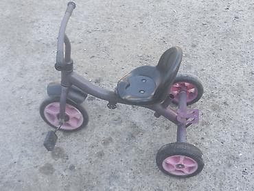 Uşaq üçtəkərli velosiped - Metal karkaslı, ön pedallı klassik model - — 3