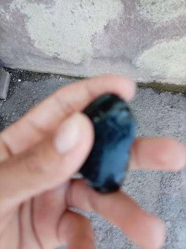 brilyant uzuk: 29 ədəd qara obsidian (şüşə) – xam daşlar - Rəng: dərin qara — 3