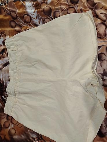 beli: Acıq sarı rəng şort (skort) - Model: Şort kimi rahat, etek görünüşlü — 1