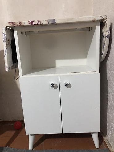 складная гладильная доска: Açılan üstlü ütü masası və şkaf kombinasiyası - Üst hissə: Yumşaq — 1