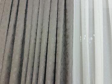 qonaq otagi ucun perdeler: Yeni, Pərdə, rəng - Boz, Ünvandan götürmə — 3