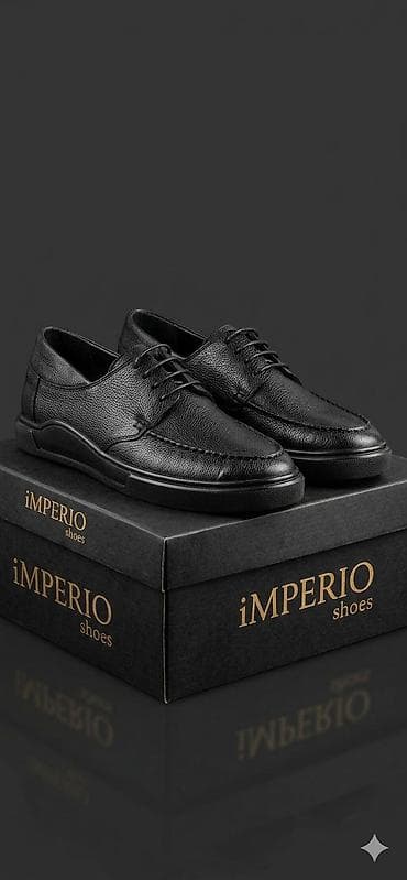 Klassik kişi ayaqqabısı – iMPERIO shoes - 100% təbii dəri: yumşaq