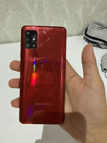 samsung tab e: Samsung Galaxy A51, 64 GB, rəng - Qırmızı, Barmaq izi — 1