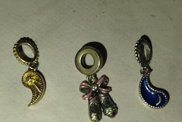 Digər aksesuarlar: Şarm, Pandora, Gümüş, Pulsuz çatdırılma, Ödənişli çatdırılma — 1