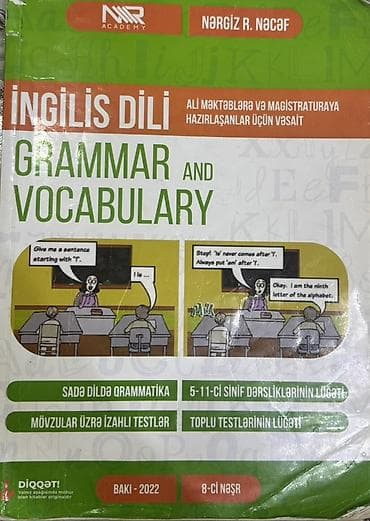 dim informatika pdf 2025: Məhsul: “İngilis dili – Grammar and Vocabulary” (Nərgiz R. Nəcəf, NMR — 1