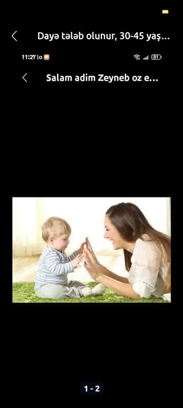 работа няни без посредников: Öz evimde baxiram.Neftçilerde qaliram 41 yaşim var.Yeni temirden — 1