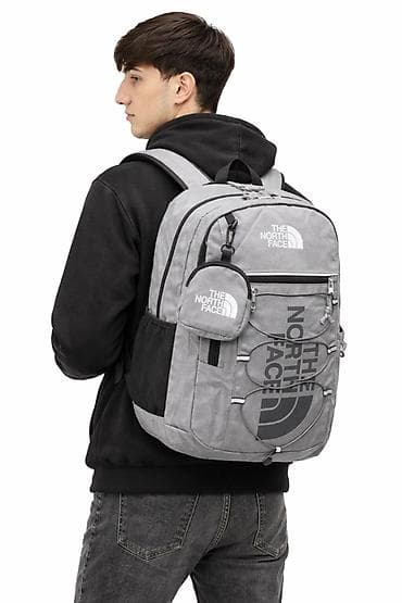 Maskalar, eynəklər: The North Face boz rəngli bel çantası (sırt çantası) - Geniş tutumlu — 2