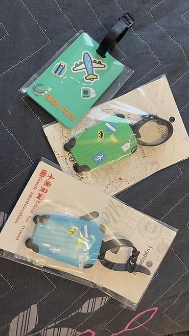 Məhsul: Səyahət üçün baqaj etiketləri. Təsvir: - Rəngarəng, elastik lalafo.az -da Məhsul: Səyahət üçün baqaj etiketləri. Təsvir: - Rəngarəng, elastik