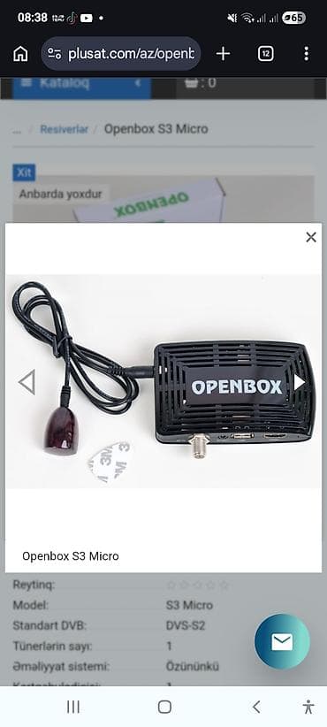 pubg lite barter: Openbox S3 Micro rəqəmsal peyk qəbuledicisi - DVB-S2 standartını — 1