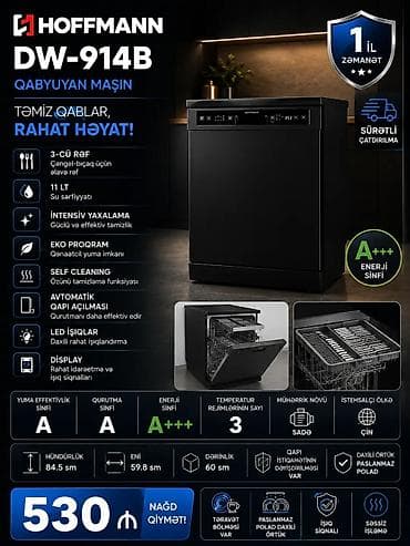 et masini: Hoffmann DW-914B qabyuyan maşın - Enerji sinfi: A+++ - Yuma — 1