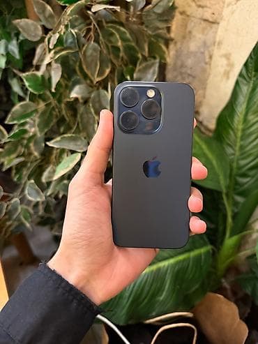 ayfon 11 ucuz: IPhone 15 Pro, 256 GB, Blue Titanium, Simsiz şarj, Face ID — 1