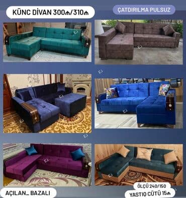 mebel parcalari: Künc divan, Yeni, Açılan, Bazalı — 1