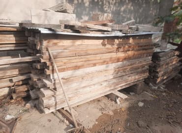 Taxta materialları dəsti - Müxtəlif ölçülü taxta şalban və lövhələr