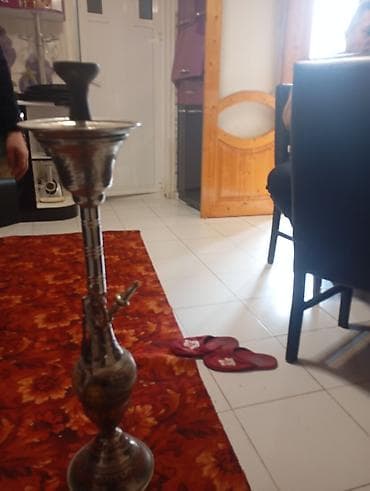 novruz xoncası: Metall nərgilə (şişə gövdəli, klassik dizayn) - Material: Parlaq — 1