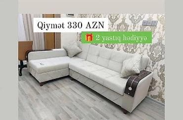 ev stul: Künc divan, Yeni, Açılmayan, Bazalı, Parça, Şəhərdaxili pulsuz çatdırılma — 1