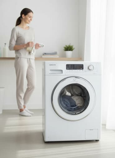 köhnə paltaryuyan satışı: Paltaryuyan maşın Samsung, 6 kq, İşlənmiş, Avtomat, Qurutma var, Kredit yoxdur, Pulsuz çatdırılma, Ünvandan götürmə — 1