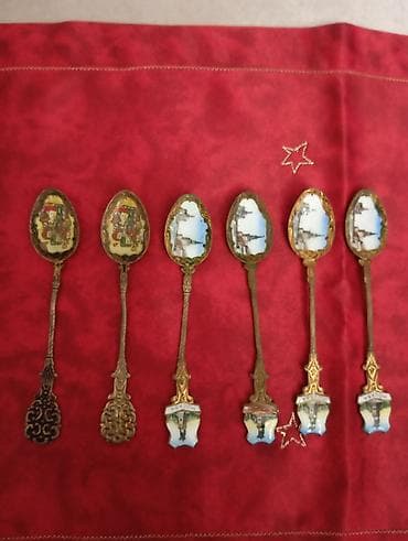 Velosiped ehtiyyat hissələri: Riga temalı xatirə dəsti və suvenir qaşıqlar - 3 ədəd dekorativ — 2