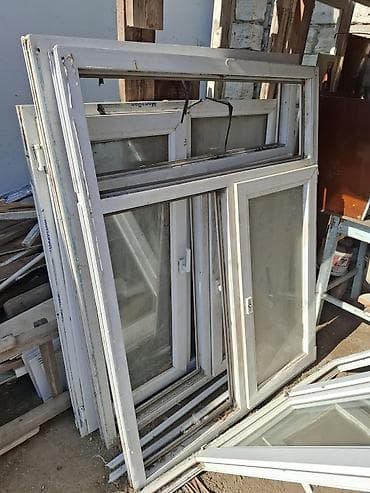 5 lik boru: Yeni İkiqat şüşə paketi Plastik pəncərə, Еni: 119 sm, Uzunluğu: 155 sm — 5