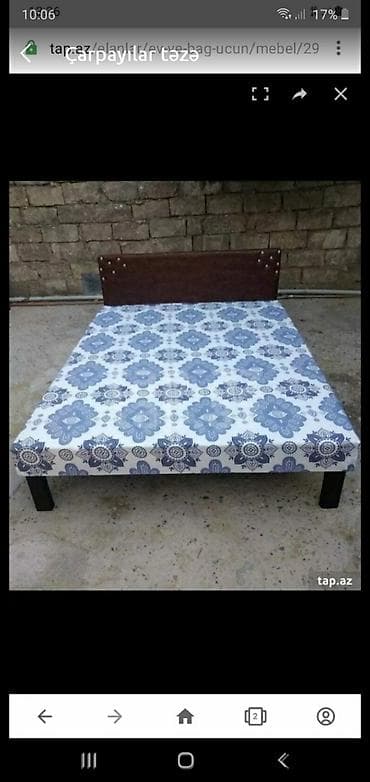 Çarpayı Təzə hazırları var Çatdırılma var 1 nəfərlik 60 manat 2