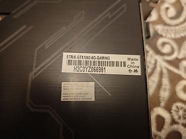 gtx 1030: Videokart Asus GeForce GTX 1060, 6 GB, İşlənmiş — 3