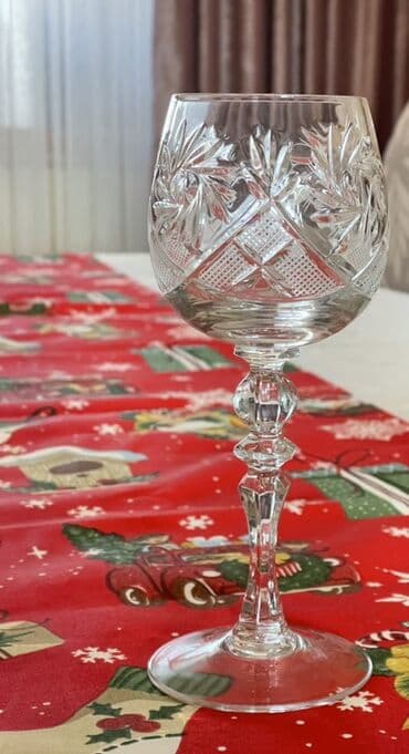 Qədəhlər, rəng - Ağ, Xrustal, 12 ədədli dəst, 200 ml