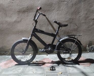 Uşaq velosipedi - Rəng: qara - Çərçivə: polad, klassik uşaq ölçüsü -