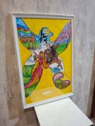 yeni il profil sekilleri: Rəsm əsəri – “Qarabağ mövzusu”, çərçivəli - Texnika: kağız üzərində — 2