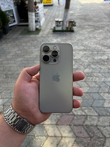 15 plus: IPhone 15 Pro, 128 GB, Natural Titanium, Face ID — 1