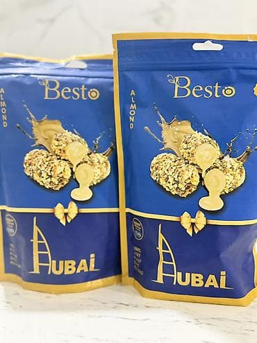 qaqa sekilleri: Məhsul: Besto “Almond Chocostick” badamlı şokoladlı konfet topları — 1