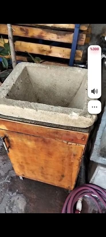 tarsofka boya: Beton əl yuma/çirkli işlər lavabonusu – şkaflı - Material: tökmə — 1