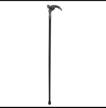 Yerimək üçün arabalar, çəliklər, əsalar, rollatorlar: Qanadlı mələk fiquru ilə bəzədilmiş bu əsa, dəstəyi gümüşü rəngdə — 3