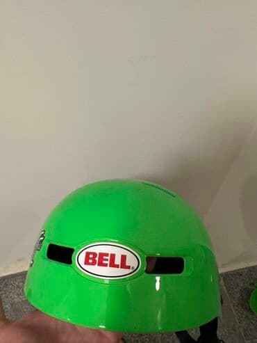 fudbol forması: BELL brendi yaşıl qoruyucu dəbilqə - Rəng: parlaq neon-yaşıl – yüksək — 1