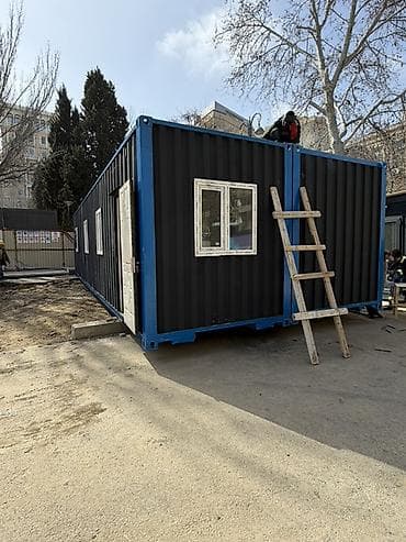 vaqonlarin satisi: Modul konteyner ev/ofis - Ölçü: təxmini 40 ft (uzun konteyner — 2