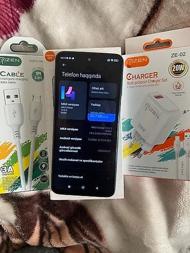 redmi k90: Redmi Note 9 Pro, 64 GB, rəng - Mavi, Barmaq izi, Face ID — 9