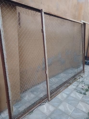 Metalkarkaslı tor qəfəs/qapı paneli - Material: möhkəm metal karkas — 3