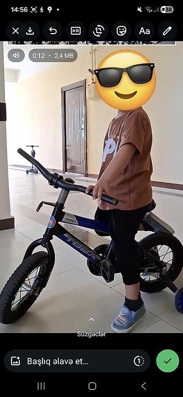 vesebed: İki təkərli Uşaq velosipedi Toba, 14" — 1