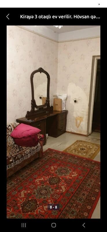 qubada evler kiraye: Bakı, Hövsan qəs., 3 otaqlı, Köhnə tikili, 67 kv. m — 6