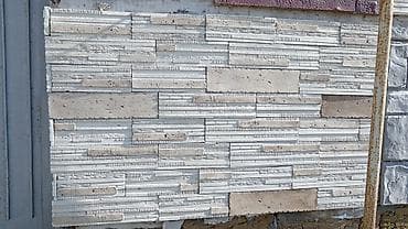 Dekorativ fasad/ daxili divar üçün üzlük daş panelləri - Material