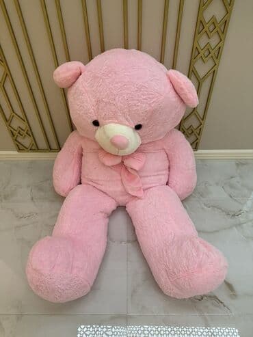 кукла монстер хай: Nəhəng ölçülü(155sm) yumşaq oyuncağ ayı – açıq çəhrayı rəngdə — 2