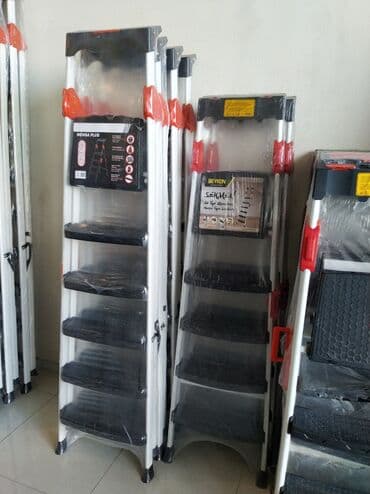 pilləkən modelləri: Məhsul: Qatlanan məişət nərdivanı Təsvir: - Marka modelləri: Mensa — 1