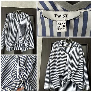 Şəxsi əşyalar: Brend: TWIST Model: Zolaqlı oversize qadın köynəyi Ölçü: EUR 40 (UK — 2