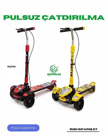 Детские велосипеды: 🛴✨ Scooter-005 Uşaq Samokatı – Sürət, Əyləncə və Təhlükəsizlik Bir — 1