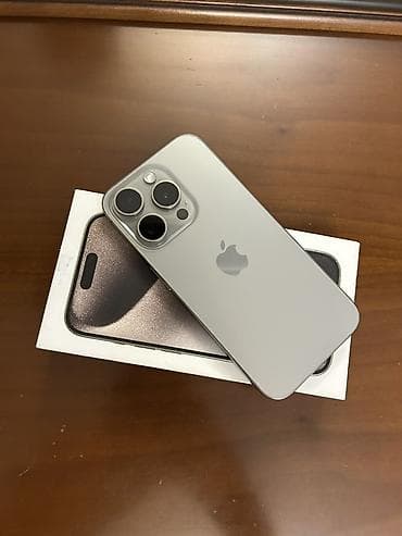 IPhone 15 Pro, 256 GB, Natural Titanium, Face ID lalafo.az -da IPhone 15 Pro, 256 GB, Natural Titanium, Face ID