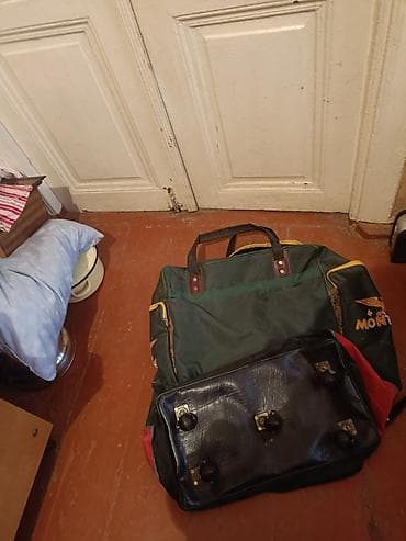 tekerli çantalar: Böyük ölçülü səyahət/road trip çantası - Rəngli dizayn: tünd yaşıl — 3