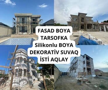 təmir işləri: " Fasad Boya Construction " Evlərinizin Fasadı, Hündür Mərtəbəli — 5