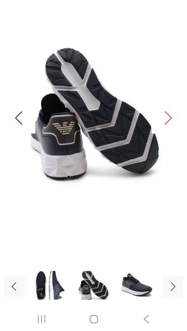 Səndəl və şəp-şüplər: Emporio Armani EA7 kişi idman/yürüyüş ayaqqabısı. Originaldır — 5