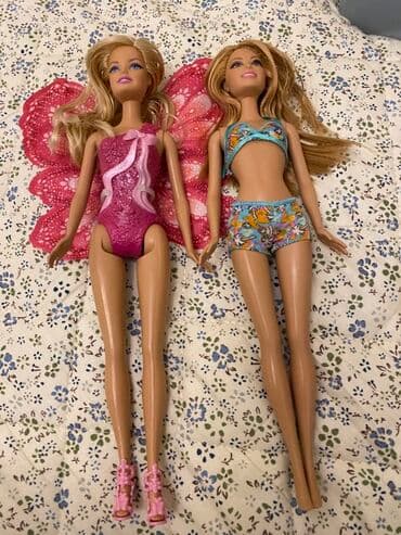 uşaq yelencek: Barbie tipli iki kukla - Kukla 1: Çəhrayı paltarlı pəri mövzulu — 4