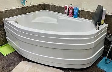 hamam vanaları: Künc akril vanna - Forma: Sağ künc üçün nəzərdə tutulmuş, oval iç — 1